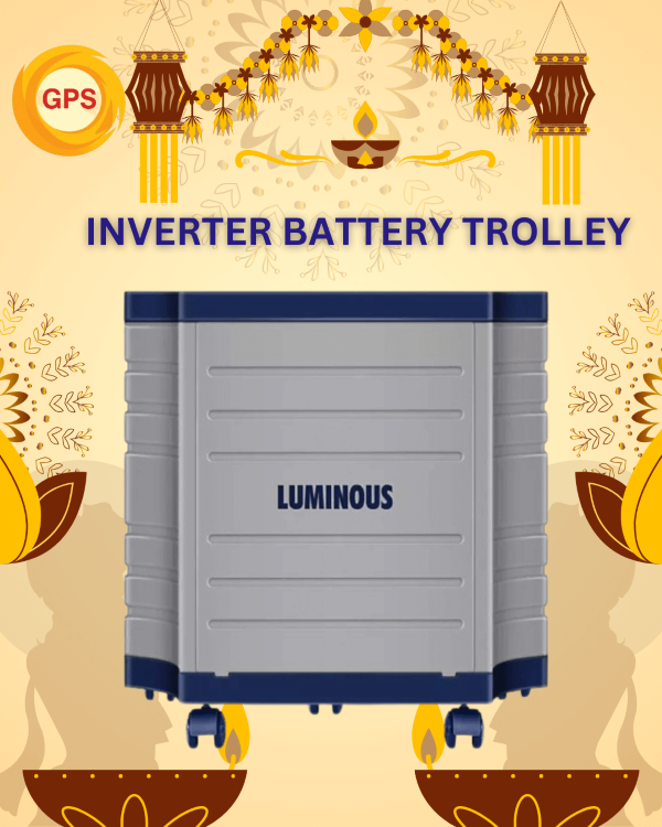 Diwali Offer :Inverter battery trolly 1 Luminous inverter battery trolley for home and office use in Bangalore